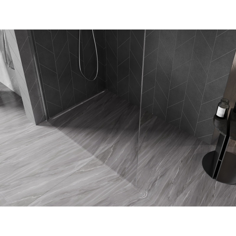 Mexen Kioto-X L Duschwand Walk-in 90 x 200 cm, transparent 10 mm, Chrom - 800-090-107-01-00-X