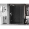 Mexen Kioto-X L Duschwand Walk-in 100 x 200 cm, transparent 10 mm, weiß - 800-100-107-20-00-X