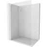 Mexen Kioto-X L Duschwand Walk-in 120 x 200 cm, transparent 10 mm, weiß - 800-120-107-20-00-X