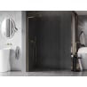 Mexen Kioto-X L Duschwand Walk-in 60 x 200 cm, transparent 10 mm, gold - 800-060-107-50-00-X