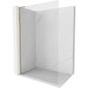Mexen Kioto-X L Duschwand Walk-in 110 x 200 cm, transparent 10 mm, Gold - 800-110-107-50-00-X