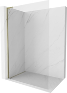 Mexen Kioto-X L Duschwand Walk-in 110 x 200 cm, transparent 10 mm, Gold - 800-110-107-50-00-X