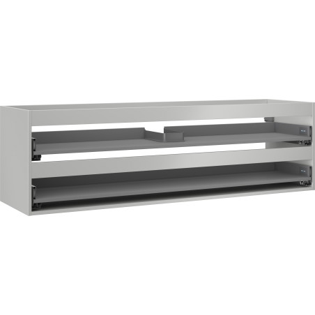 Mexen Box-A Unterschrankgehäuse 160 cm, 2 Schubladen, Grau Matt - 91AX0-1600-470-2-62