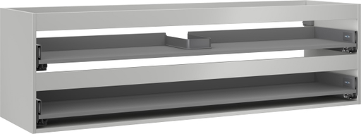 Mexen Box-A Unterschrankgehäuse 160 cm, 2 Schubladen, Grau Matt - 91AX0-1600-470-2-62