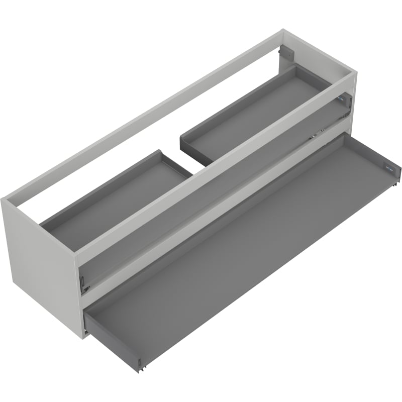 Mexen Box-A Unterschrankgehäuse 160 cm, 2 Schubladen, Grau Matt - 91AX0-1600-470-2-62