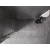 Mexen Kioto-X L Duschwand Walk-in 50 x 200 cm, transparent 10 mm, gold gebürstet - 800-050-107-55-00-X