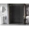 Mexen Kioto-X L Duschwand Walk-in 100 x 200 cm, transparent 10 mm, gold gebürstet - 800-100-107-55-00-X