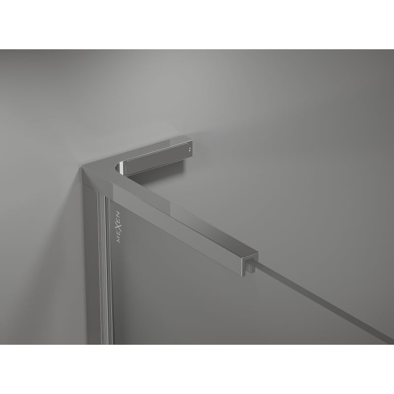 Mexen Kioto-X L Duschwand Walk-in 80 x 200 cm, transparent 10 mm, Chrom - 800-080-107-01-00-X
