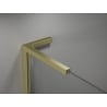 Mexen Kioto-X L Duschwand Walk-in 100 x 200 cm, transparent 10 mm, gold gebürstet - 800-100-107-55-00-X