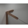 Mexen Kioto-X L Duschwand Walk-in 80 x 200 cm, transparent 10 mm, Roségold - 800-080-107-60-00-X