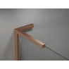 Mexen Kioto-X L Duschwand Walk-in 70 x 200 cm, transparent 10 mm, gebürstetes Kupfer - 800-070-107-65-00-X