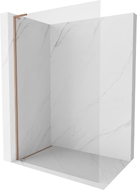 Mexen Kioto-X L Duschwand Walk-in 100 x 200 cm, transparent 10 mm, gebürstetes Kupfer - 800-100-107-65-00-X