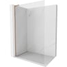 Mexen Kioto-X L Duschwand Walk-in 120 x 200 cm, transparent 10 mm, gebürstetes Kupfer - 800-120-107-65-00-X