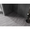 Mexen Kioto-X L Duschwand Walk-in 60 x 200 cm, transparent 10 mm, gebürstet in Gun Gray - 800-060-107-66-00-X