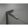 Mexen Kioto-X L Duschwand Walk-in 70 x 200 cm, transparent 10 mm, gebürstet gun grau - 800-070-107-66-00-X