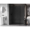 Mexen Kioto-X L Duschwand Walk-in 60 x 200 cm, transparent 10 mm, schwarz - 800-060-107-70-00-X