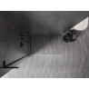 Mexen Kioto-X L Duschwand Walk-in 60 x 200 cm, transparent 10 mm, schwarz - 800-060-107-70-00-X