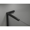 Mexen Kioto-X L Duschwand Walk-in 110 x 200 cm, transparent 10 mm, schwarz - 800-110-107-70-00-X