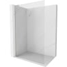 Mexen Kioto-X L Duschwand Walk-in 70 x 200 cm, transparent 10 mm, gebürstetes Nickel - 800-070-107-97-00-X