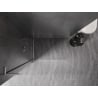 Mexen Kioto-X L Duschwand Walk-in 100 x 200 cm, transparent 10 mm, gebürsteter Nickel - 800-100-107-97-00-X