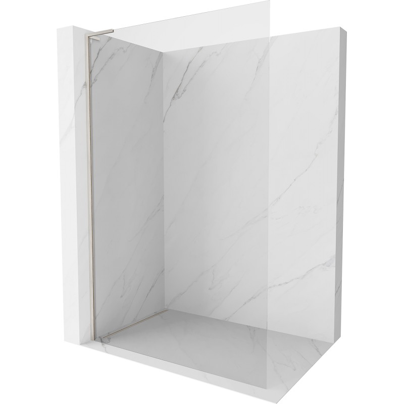 Mexen Kioto-X L Duschwand Walk-in 110 x 200 cm, transparent 10 mm, gebürsteter Nickel - 800-110-107-97-00-X