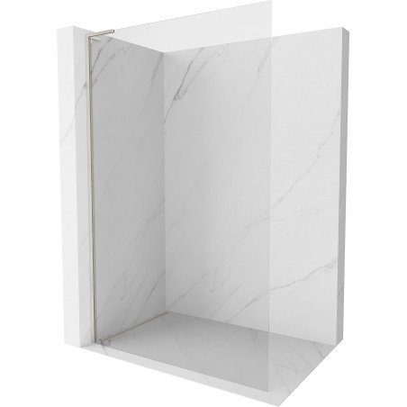 Mexen Kioto-X L Duschwand Walk-in 110 x 200 cm, transparent 10 mm, gebürsteter Nickel - 800-110-107-97-00-X