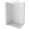 Mexen Kioto-X L Duschwand Walk-in 110 x 200 cm, transparent 10 mm, gebürsteter Nickel - 800-110-107-97-00-X