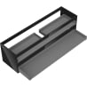 Mexen Box-A Unterschrank für Waschbecken 160 cm, 2 Schubladen, schwarz glänzend - 91AX0-1600-470-2-70