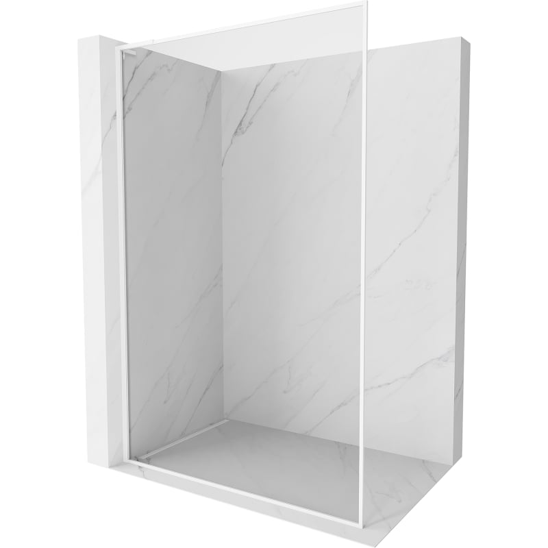 Mexen Kioto-XF L Duschwand Walk-in mit Rahmen 60 x 202 cm, transparent 10 mm, weiß - 800-060-174-20-00-XF