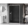 Mexen Kioto-XF L Duschwand Walk-in mit Rahmen 100 x 202 cm, transparent 10 mm, weiß - 800-100-174-20-00-XF