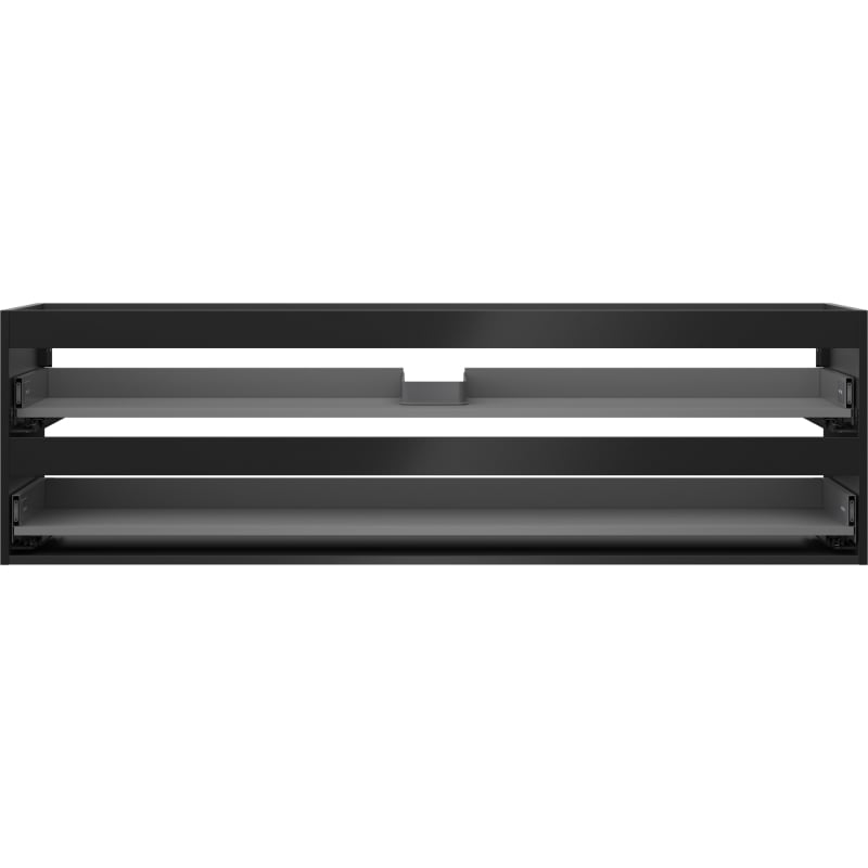 Mexen Box-A Korpus für Waschtischunterschrank 160 cm, 2 Schubladen, Schwarz Matt - 91AX0-1600-470-2-71