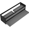 Mexen Box-A Korpus für Waschtischunterschrank 160 cm, 2 Schubladen, Schwarz Matt - 91AX0-1600-470-2-71