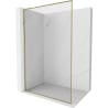 Mexen Kioto-XF L Duschwand Walk-in mit Rahmen 110 x 202 cm, transparent 10 mm, gold - 800-110-174-50-00-XF