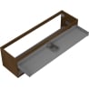 Mexen Box-A Korpus für Waschtischunterschrank 160 cm, 2 Schubladen, Nussbaum - 91AX0-1600-470-2-86