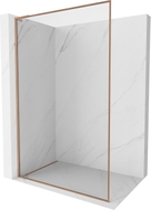 Mexen Kioto-XF L Duschwand Walk-in mit Rahmen 70 x 202 cm, transparent 10 mm, gebürstetes Kupfer - 800-070-174-65-00-XF