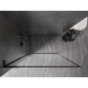 Mexen Kioto-XF L Walk-In-Duschwand mit Rahmen 80 x 202 cm, transparent 10 mm, schwarz - 800-080-174-70-00-XF