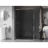 Mexen Kioto-F L Duschwand Walk-in mit Rahmen 65 x 202 cm, transparent 8 mm, Chrom - 800-065-174-01-00