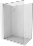 Mexen Kioto-F L Duschwand Walk-in mit Rahmen 80 x 202 cm, transparent 8 mm, Chrom - 800-080-174-01-00