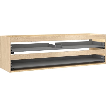 Mexen Box-A Unterschrankgehäuse 160 cm, 2 Schubladen, Eiche - 91AX0-1600-470-2-81