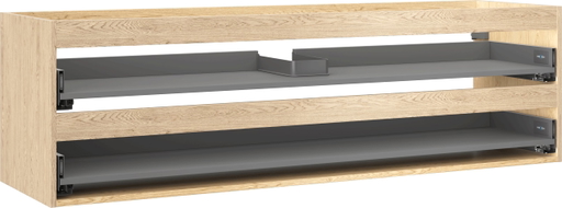 Mexen Box-A Unterschrankgehäuse 160 cm, 2 Schubladen, Eiche - 91AX0-1600-470-2-81