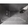Mexen Kioto-F L Duschwand Walk-in mit Rahmen 105 x 202 cm, transparent 8 mm, weiß - 800-105-174-20-00
