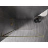 Mexen Kioto-F L Duschwand Walk-in mit Rahmen 95 x 202 cm, transparent 8 mm, gold - 800-095-174-50-00