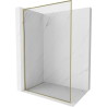 Mexen Kioto-F L Walk-In-Duschwand mit Rahmen 105 x 202 cm, transparent 8 mm, gold - 800-105-174-50-00