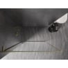 Mexen Kioto-F L Duschwand Walk-in mit Rahmen 85 x 202 cm, transparent 8 mm, gold gebürstet - 800-085-174-55-00