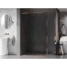 Mexen Kioto-F L Duschwand Walk-in mit Rahmen 65 x 202 cm, transparent 8 mm, Roségold - 800-065-174-60-00