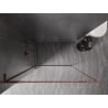 Mexen Kioto-F L Duschwand Walk-in mit Rahmen 85 x 202 cm, transparent 8 mm, Roségold - 800-085-174-60-00