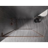 Mexen Kioto-F L Duschwand Walk-in mit Rahmen 95 x 202 cm, transparent 8 mm, Roségold - 800-095-174-60-00