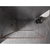 Mexen Kioto-F L Duschwand Walk-in mit Rahmen 70 x 202 cm, transparent 8 mm, gebürstetes Kupfer - 800-070-174-65-00