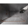 Mexen Kioto-F L Duschwand Walk-in mit Rahmen 75 x 202 cm, transparent 8 mm, gebürstetes Kupfer - 800-075-174-65-00