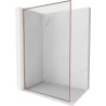 Mexen Kioto-F L Duschwand Walk-in mit Rahmen 80 x 202 cm, transparent 8 mm, gebürstetes Kupfer - 800-080-174-65-00